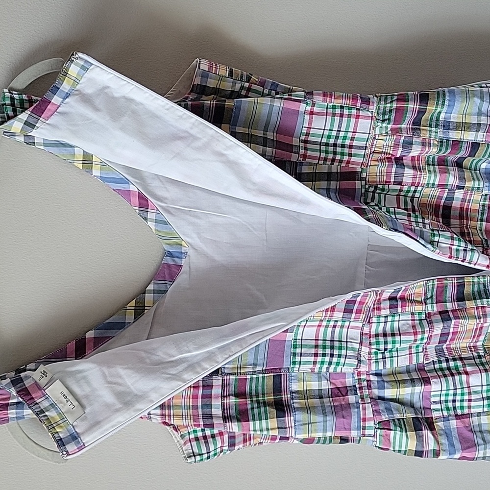 Ll Bean Striped Coloful Patchwork Sleeveless Cott… - image 5